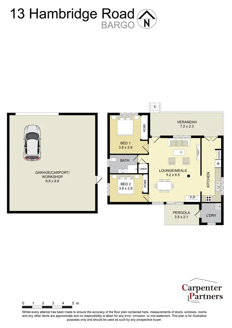 Floorplan of Homely house listing, 13 Hambridge Road, Bargo NSW 2574