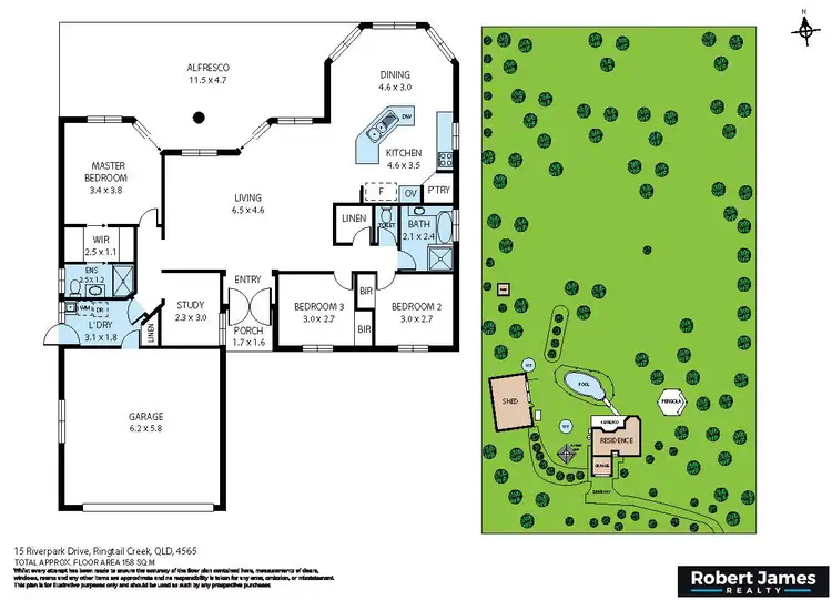 Floorplan of Homely rural property listing, 15 Riverpark Drive, Ringtail Creek QLD 4565