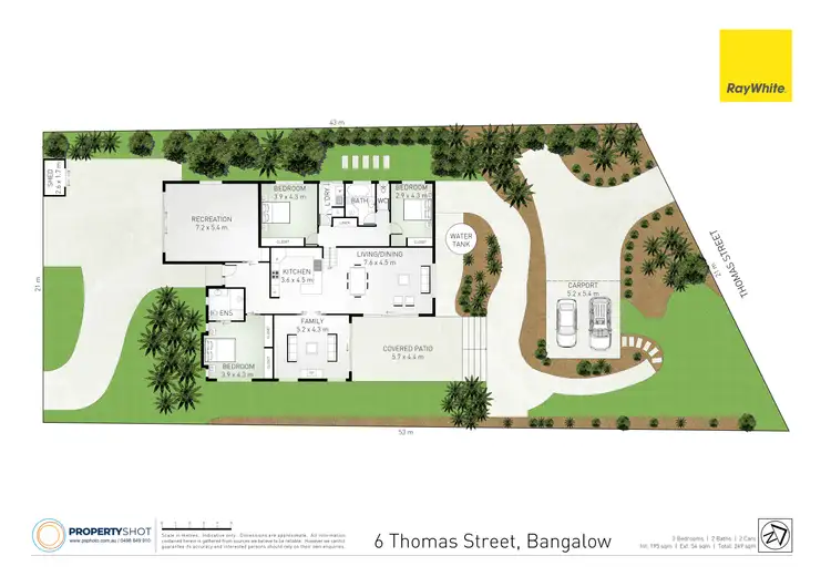 Floorplan of Homely house listing, 6 Thomas Street, Bangalow NSW 2479