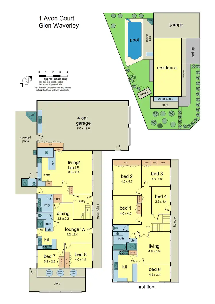 Floorplan of Homely house listing, 1 Avon Court, Glen Waverley VIC 3150