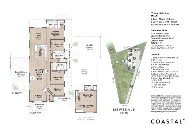 Floorplan of Homely house listing, 20 Mewsdale Row, Tallai QLD 4213