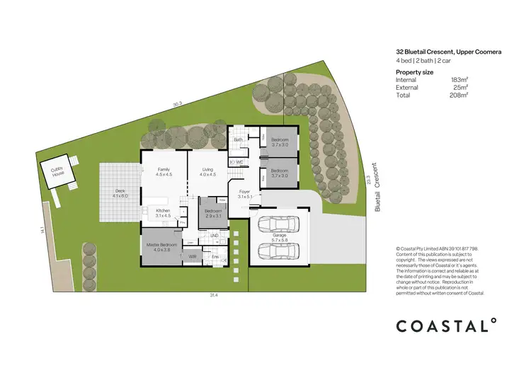 Floorplan of Homely house listing, 32 Bluetail Crescent, Upper Coomera QLD 4209