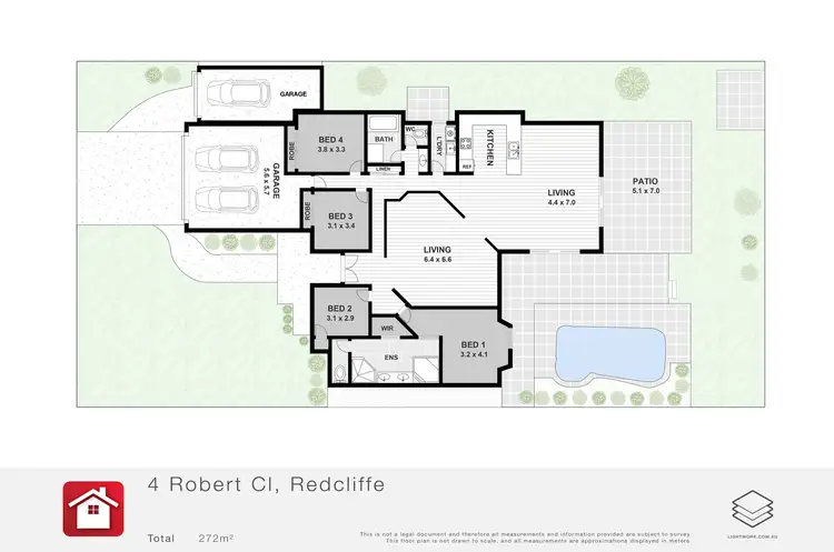 Floorplan of Homely house listing, 4 Robert Close, Redcliffe QLD 4020
