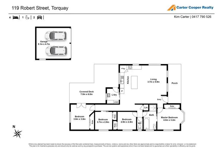 Floorplan of Homely house listing, 119 Robert Street, Torquay QLD 4655