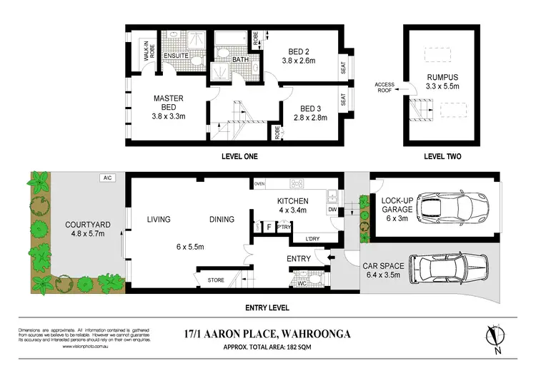 Floorplan of Homely townhouse listing, 17/1 Aaron Place, Wahroonga NSW 2076