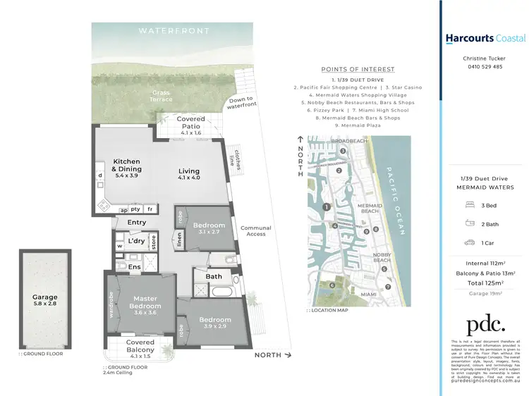 Floorplan of Homely apartment listing, 1/39 Duet Drive, Mermaid Waters QLD 4218