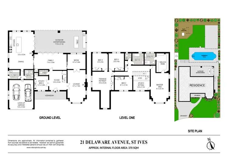 Floorplan of Homely house listing, 21 Delaware Avenue, St Ives NSW 2075