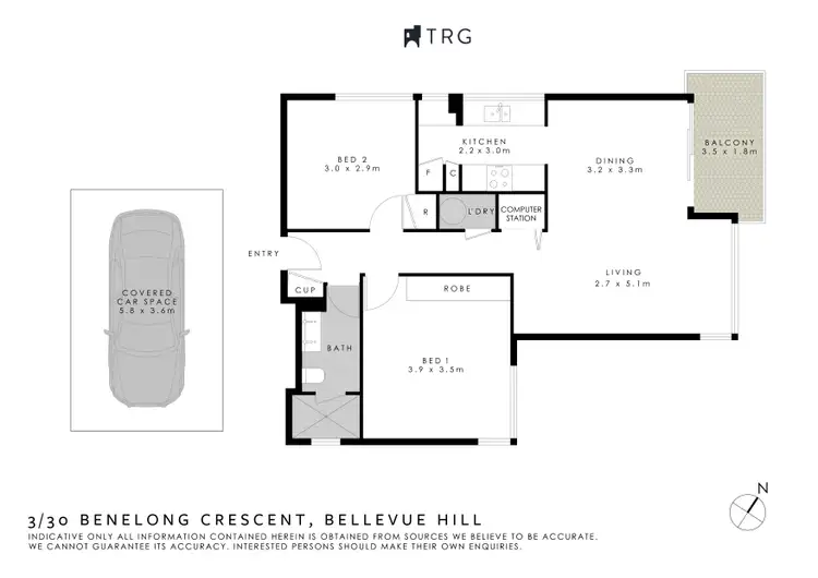 Floorplan of Homely apartment listing, 3/30 Benelong Crescent, Bellevue Hill NSW 2023