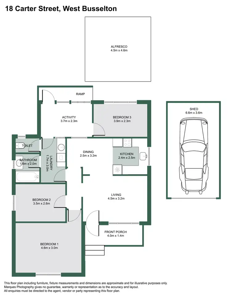 Floorplan of Homely house listing, 18 Carter Street, West Busselton WA 6280