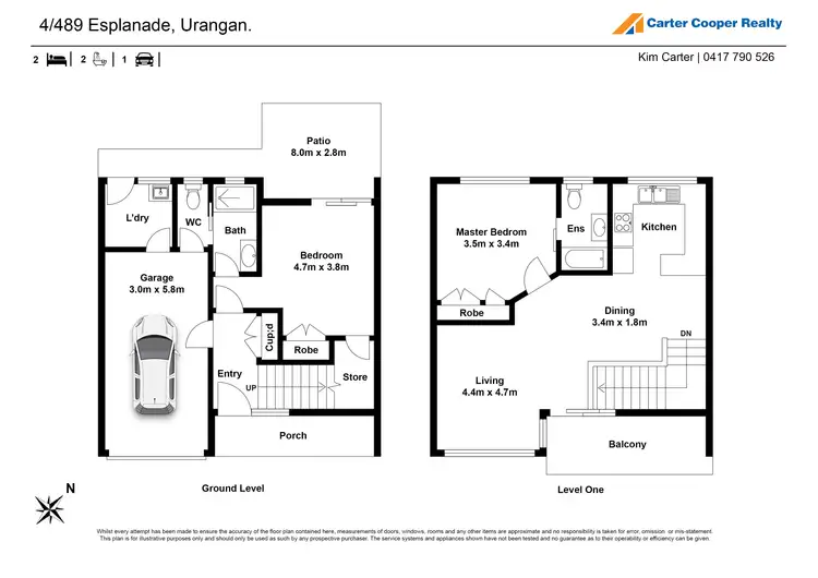 Floorplan of Homely unit listing, 4/489 Esplanade, Torquay QLD 4655