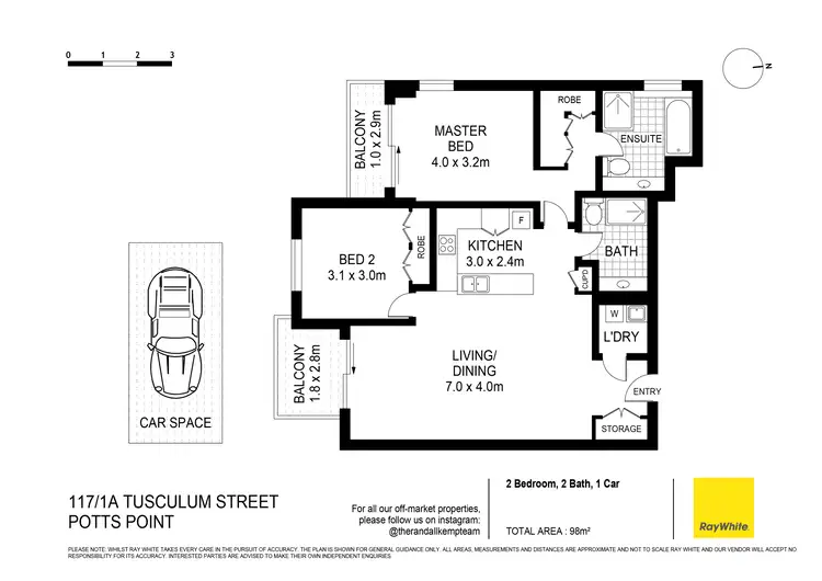 Floorplan of Homely apartment listing, 117/1A Tusculum Street, Potts Point NSW 2011