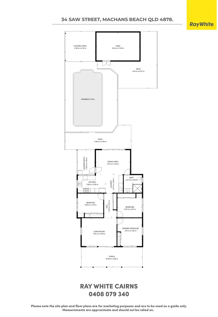 Floorplan of Homely house listing, 34 Saw Street, Machans Beach QLD 4878