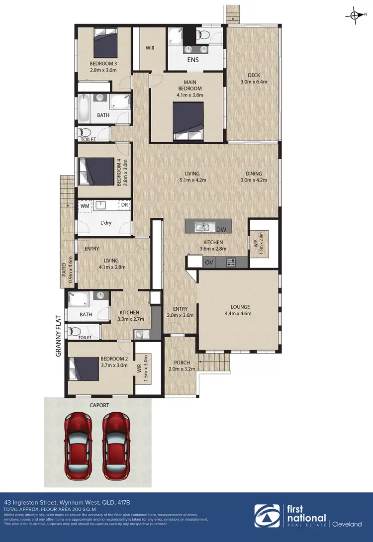 Floorplan of Homely house listing, 43 Ingleston Street, Wynnum West QLD 4178