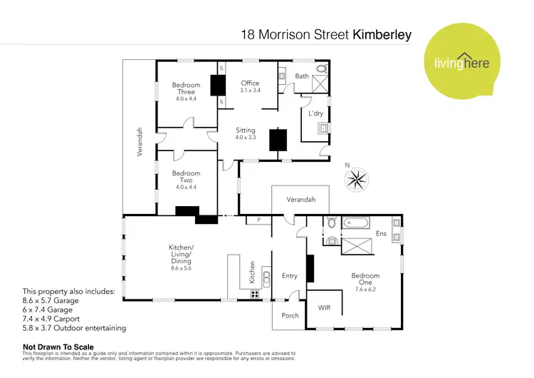 Floorplan of Homely house listing, 18 Morrison Street, Kimberley TAS 7304