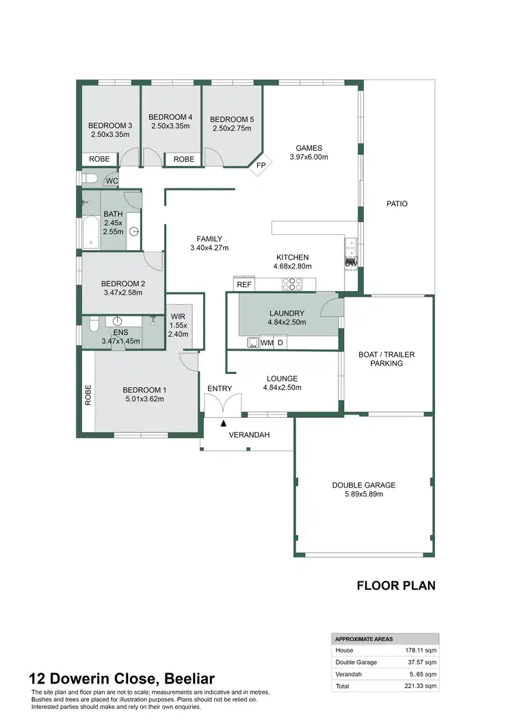 Floorplan of Homely house listing, 12 Dowerin Close, Beeliar WA 6164