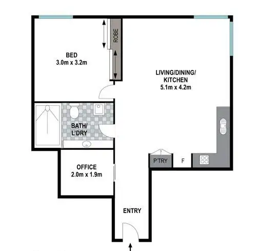 Floorplan of Homely house listing, 3209/70 Mary Street, Brisbane QLD 4000