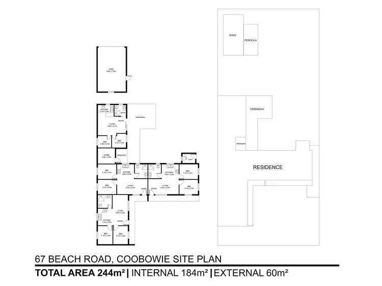 Floorplan of Homely house listing, 67 Beach Road, Coobowie SA 5583