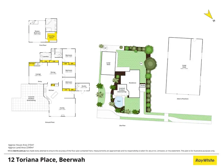 Floorplan of Homely house listing, 12 Toriana Place, Beerwah QLD 4519