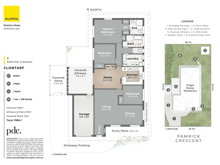 Floorplan of Homely house listing, 8 Pamrick Crescent, Clontarf QLD 4019