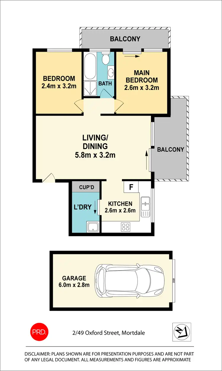 Floorplan of Homely unit listing, 2/49 Oxford Street, Mortdale NSW 2223