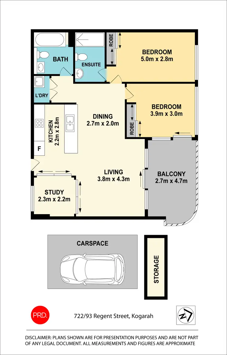 Floorplan of Homely apartment listing, 722/93 Regent Street, Kogarah NSW 2217