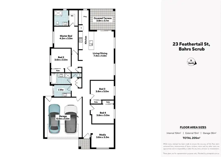 Floorplan of Homely house listing, 23 Feathertail Street, Bahrs Scrub QLD 4207