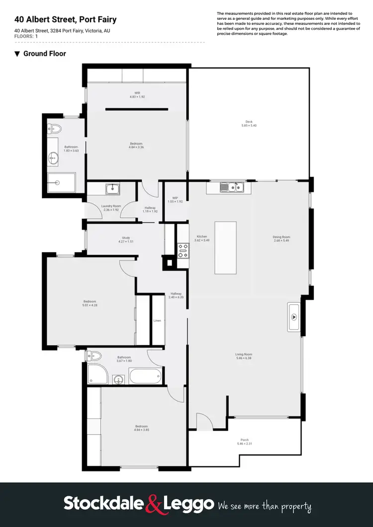 Floorplan of Homely house listing, 40 Albert Street, Port Fairy VIC 3284