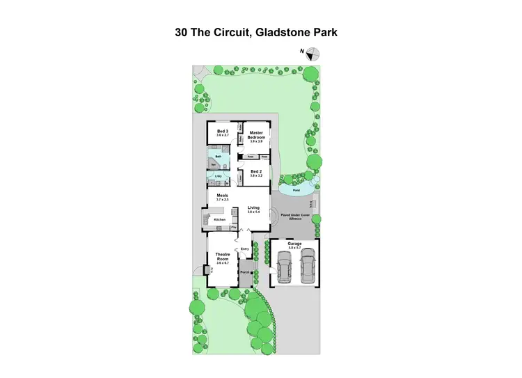 Floorplan of Homely house listing, 30 The Circuit, Gladstone Park VIC 3043