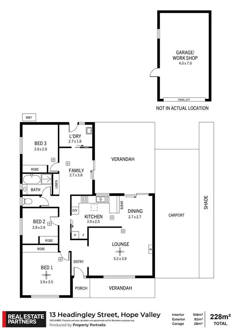 Floorplan of Homely house listing, 13 Headingley Street, Hope Valley SA 5090