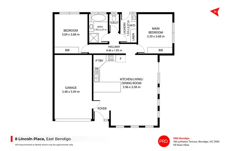 Floorplan of Homely house listing, 8 Lincoln Place, East Bendigo VIC 3550