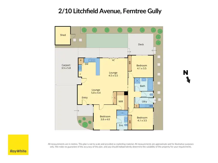 Floorplan of Homely unit listing, 2/10 Litchfield Avenue, Ferntree Gully VIC 3156