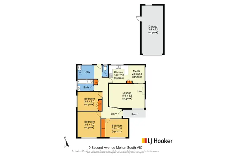 Floorplan of Homely house listing, 10 Second Avenue, Melton South VIC 3338