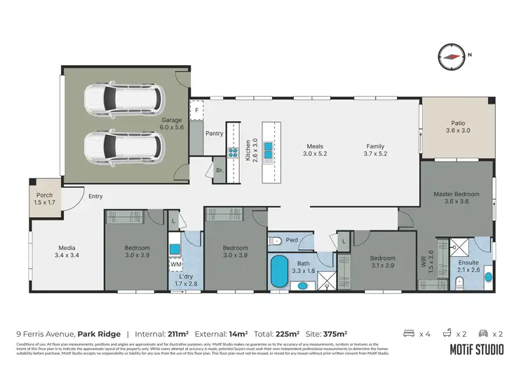 Floorplan of Homely house listing, 9 Ferris Ave, Park Ridge QLD 4125