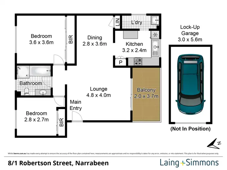 Floorplan of Homely unit listing, 8/1 Robertson Street, Narrabeen NSW 2101