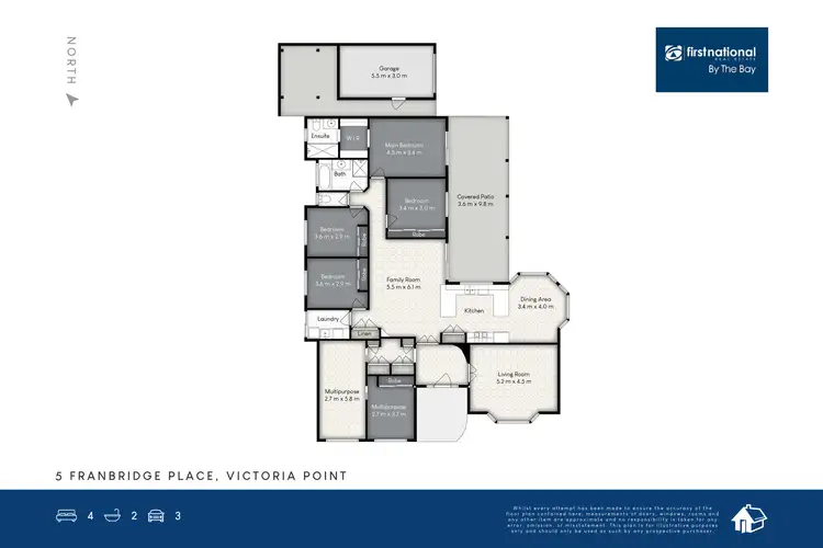 Floorplan of Homely house listing, 5 Franbridge Place, Victoria Point QLD 4165