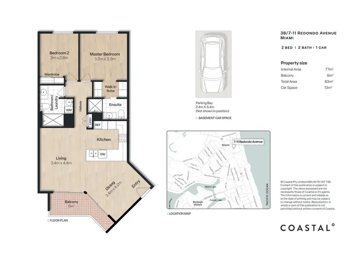 Floorplan of Homely apartment listing, 38/7 Redondo Avenue, Miami QLD 4220