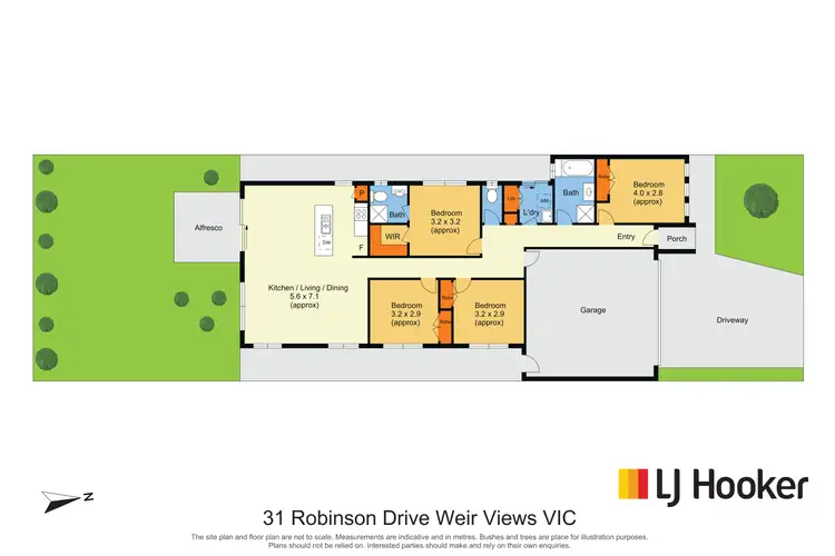 Floorplan of Homely house listing, 31 Robinson Drive, Weir Views VIC 3338