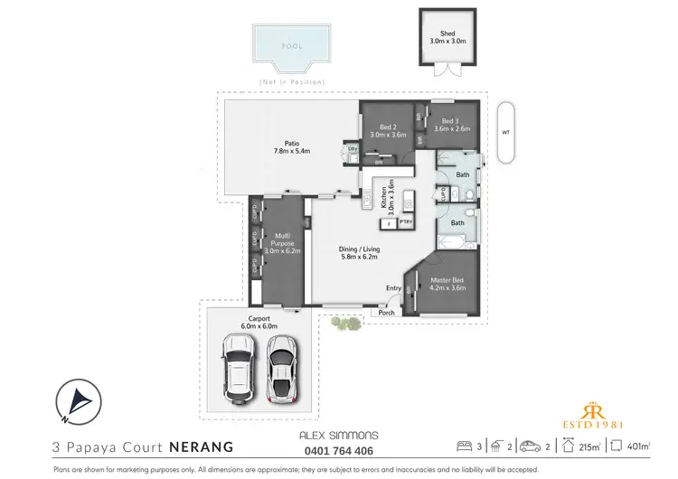 Floorplan of Homely house listing, 3 Papaya Court, Nerang QLD 4211