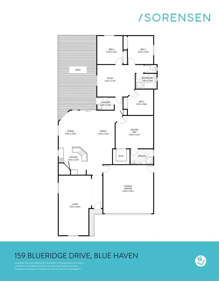 Floorplan of Homely house listing, 159 Blueridge Drive, Blue Haven NSW 2262