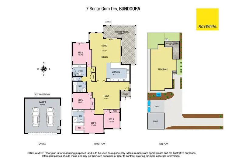 Floorplan of Homely house listing, 7 Sugar Gum Drive, Bundoora VIC 3083