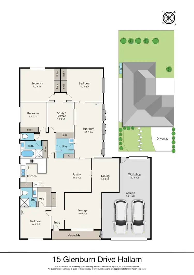 Floorplan of Homely house listing, 15 Glenburn Drive, Hallam VIC 3803