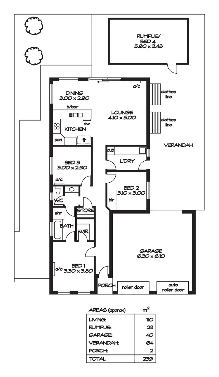 Floorplan of Homely house listing, 4 Isabel Road, Munno Para West SA 5115