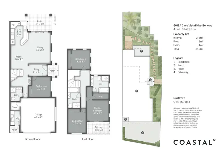 Floorplan of Homely semi-detached listing, 6018A Vista Drive, Benowa QLD 4217