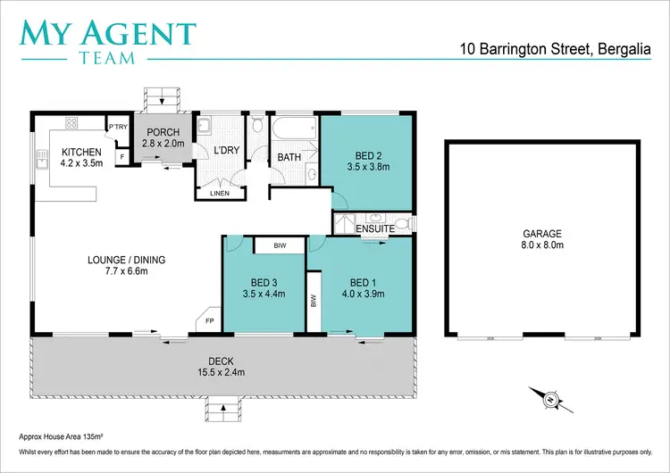 Floorplan of Homely house listing, 10 Barrington Street, Bergalia NSW 2537