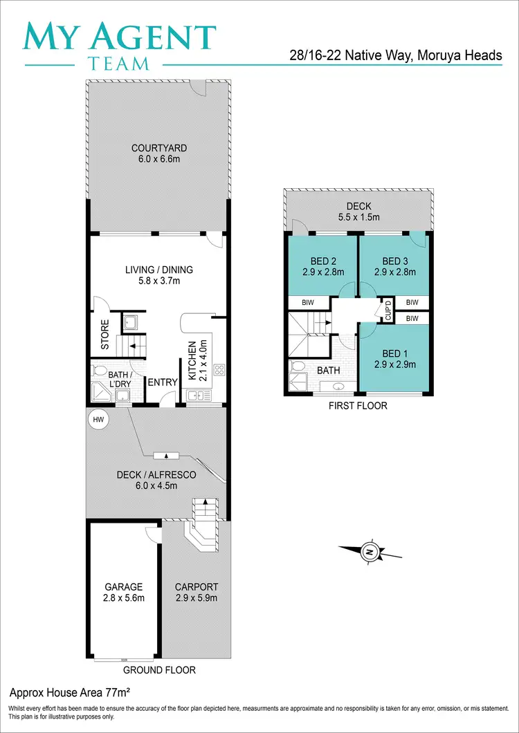Floorplan of Homely house listing, 28/16 Native Way, Moruya Heads NSW 2537