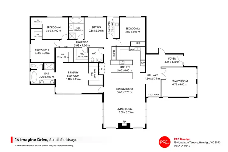 Floorplan of Homely house listing, 14 Imagine Drive, Strathfieldsaye VIC 3551