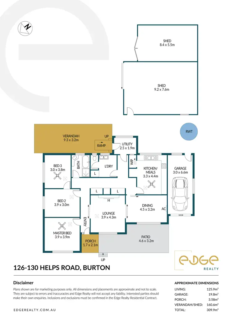 Floorplan of Homely land listing, 126-130 Helps Road, Burton SA 5110