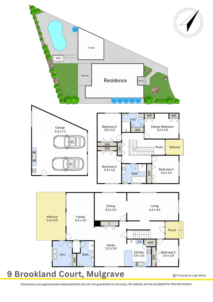 Floorplan of Homely house listing, 9 Brookland Court, Mulgrave VIC 3170