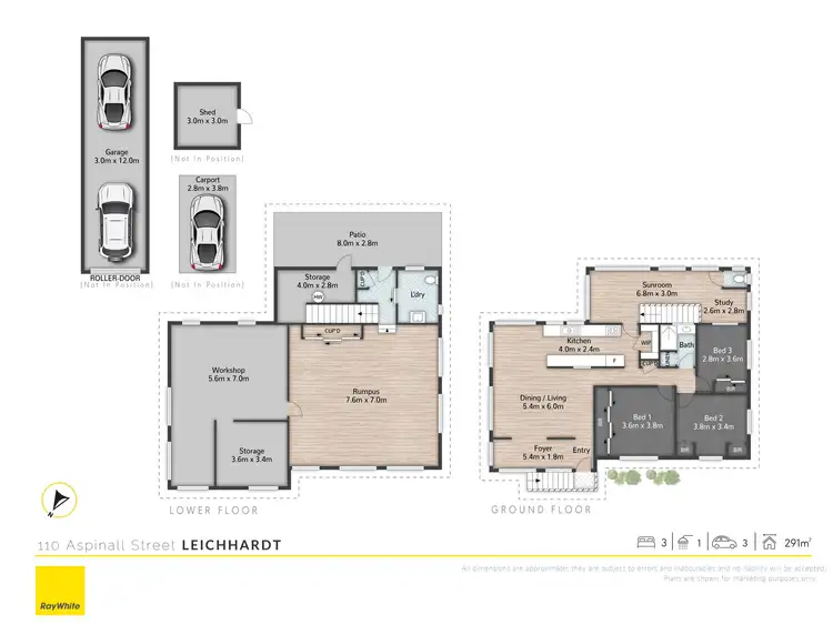 Floorplan of Homely house listing, 110 Aspinall Street, Leichhardt QLD 4305