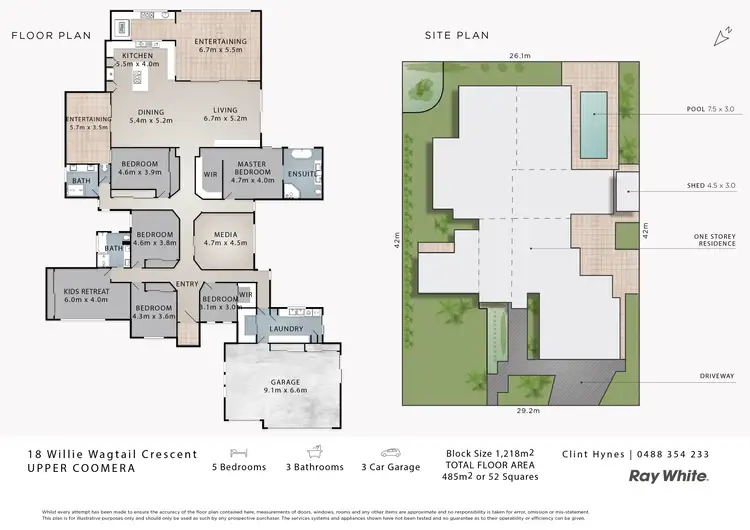Floorplan of Homely house listing, 18 Willie Wagtail Crescent, Upper Coomera QLD 4209